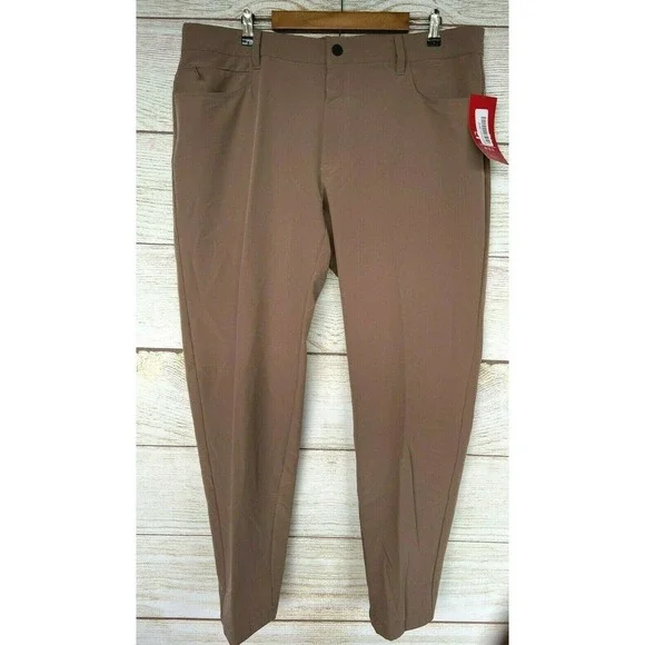 MPG Sport Outdoor Pants Mens Size 34X32 Brown Boundary UPF 50+ Stretch Pant New