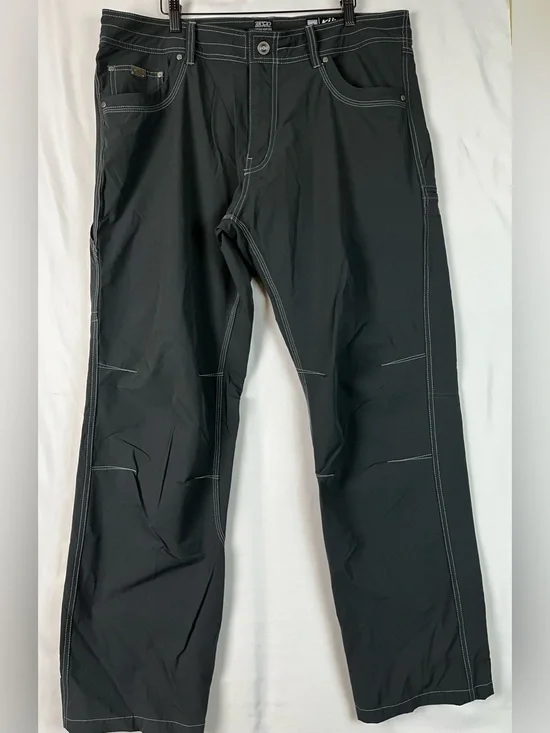 Kuhl Men's Charcoal lightweight Hiking Outdoor Pants 38 x 32