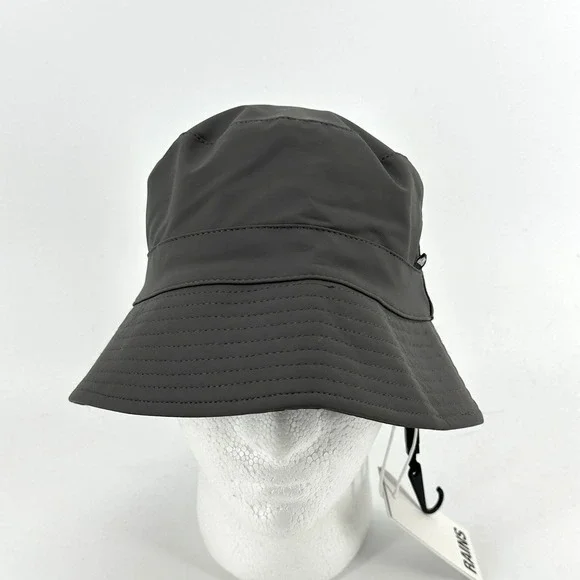 RAINS Gray Bucket Hat Ne Size Unisex New Fishing Boating Golf NWT