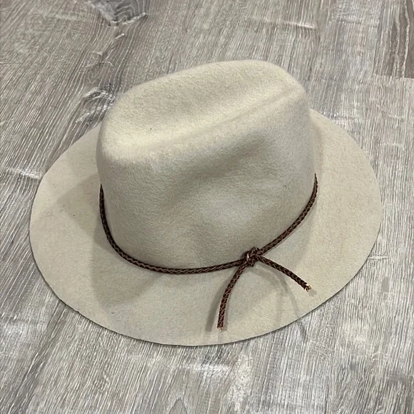 Raffaello Bettini Wool Hat Braided Leather Rope Accent MADE IN ITALY from Saks