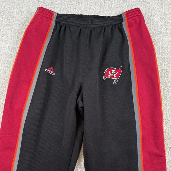 Vintage Adidas Mens Large Tampa Bay Buccaneers NFL Tear Away Warm Up Sweatpants