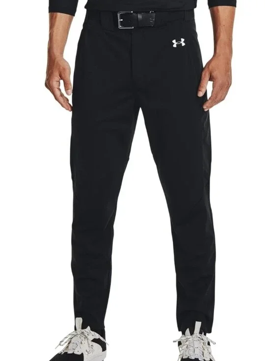 Under Armor Vanish Pro Tapered Loose Fit Baseball Pants Mens Small Black NEW