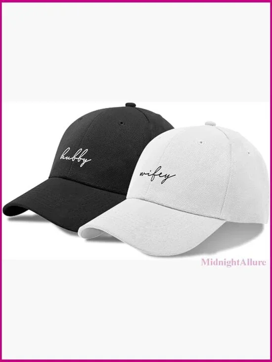Matching Mr & Mrs Couples Baseball Cap Set Wedding Anniversary Gift