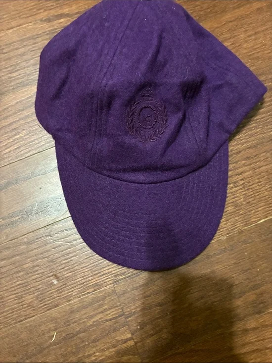 Plum Purple Baseball Cap with Embroidered Crest