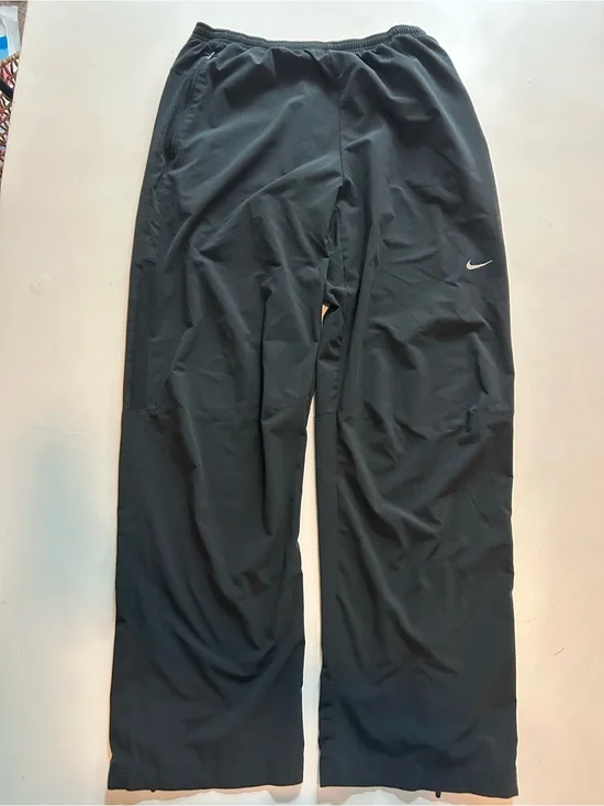 Nike Black Track Pants with Silver Swoosh