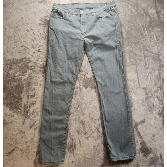 Levis 511 Chino Mens 36x32 Gray Slim Fit Khaki