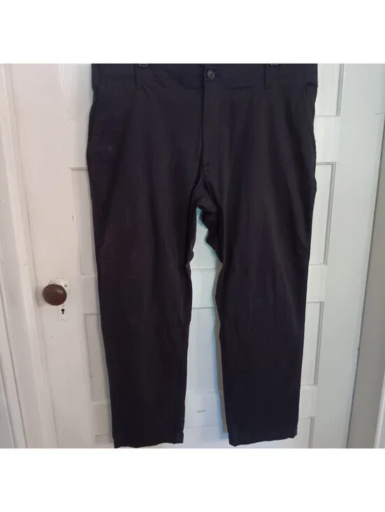 Lee Extreme Comfort Pants Men's Black Solid Outdoor Stretch Chino 40x29