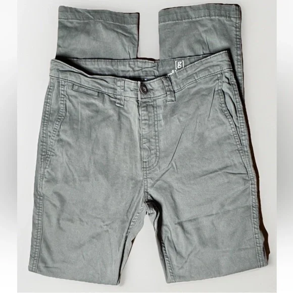 (30x32) GEORGE Slim Khaki Green Slacks