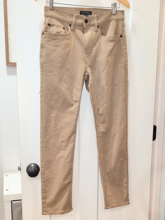 Banana Republic Beige Slim Straight Jeans
