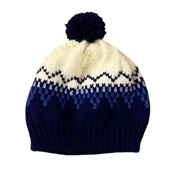 Hand Crafted women's winter Pom Pom hat one size