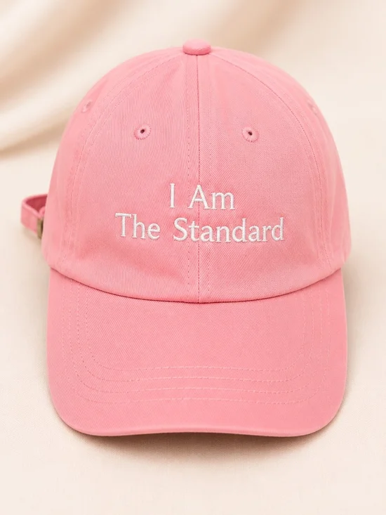 I Am The Standard Pink Cotton Baseball Cap