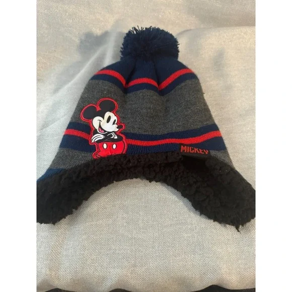 Disney Mickey‎ Mouse Winter Hat lined Inside Youth
