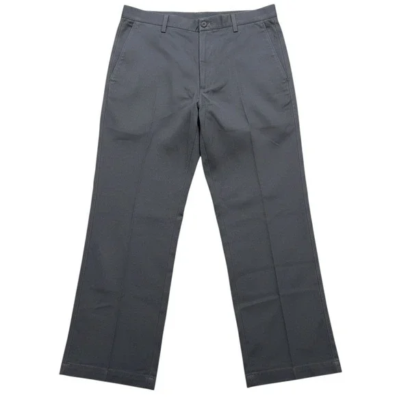 Orvis Mens Pants 38 Ultimate Khakis Plain Grey 100% Cotton Twill Straight NWT