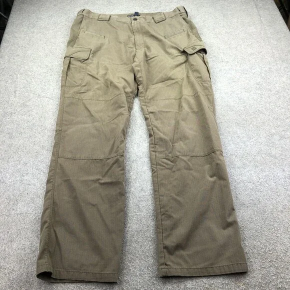 5.11 Tactical Pants Mens 38x34 Brown Cargo Relaxed Straight Workwear Utility