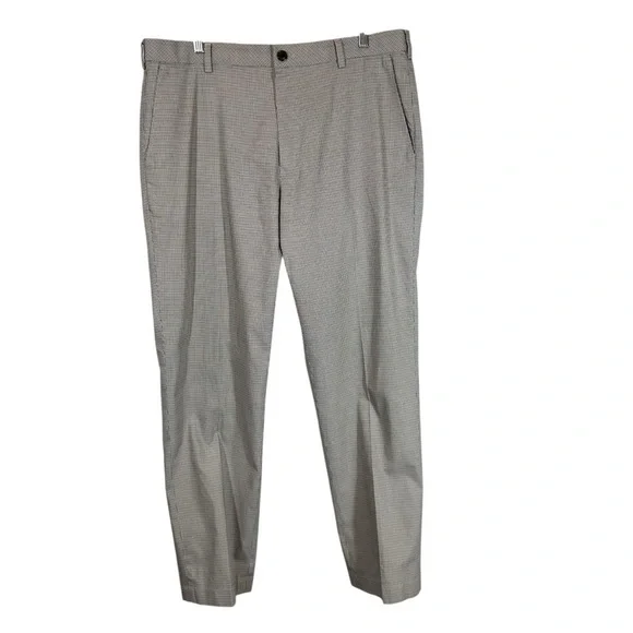 BROOKS BROTHERS Clark Fit Chino Pants Men's 38 X 32 Flat Front Trouser Patterned