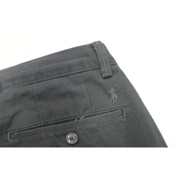 Polo Ralph Lauren Chino Pants Mens 33x30 Black Classic Fit Cotton Excellent