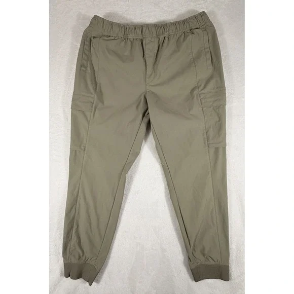 VRST Jogger Pants Men's Sz XL Beige Limitless Cargo Slim Fit Earl