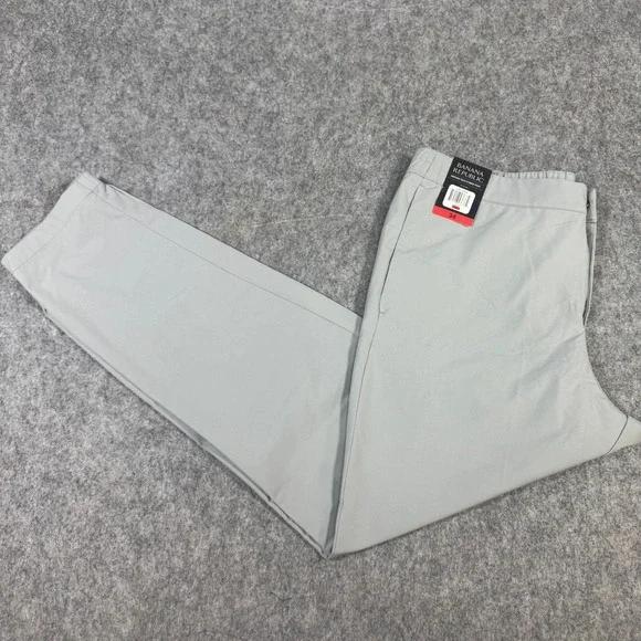 Banana Republic Motion Tech Hybrid Pant Mens 34 Quarry Grey 14890666 New