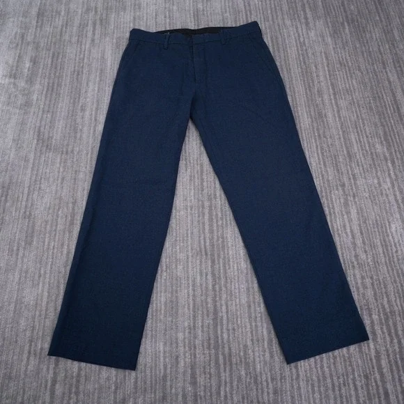 J.Crew Thompson Slim Dress Pants Men 30x30 Fit 32x27 Navy Blue Flex Wool
