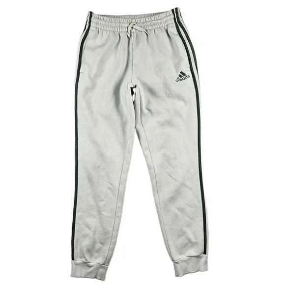 Adidas French Terry Tapered 3-Stripes Pants Mens S HL2271 Light Green Joggers