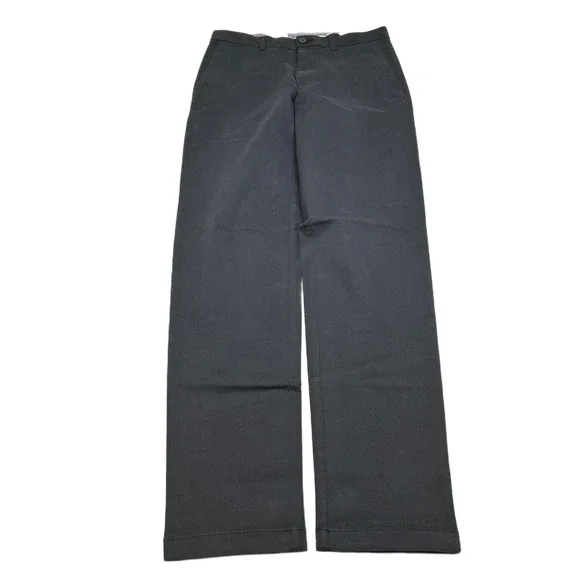 Haggar Premium Soft Chino Twill Pants Mens 32x34 Gray Straight‎ Fit NEW