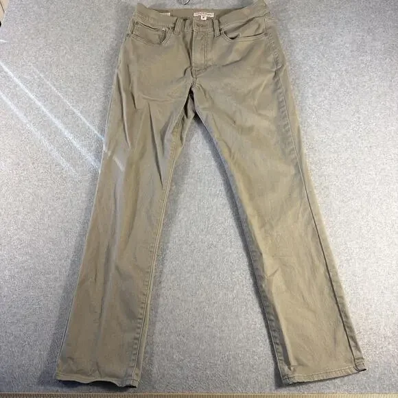 Lucky Soft Slim Straight 121 Khaki Pants Size 30x30