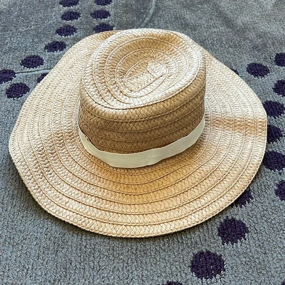 Madewell Packable Mesa Straw‎ Hat Size M - L Natural Color B8