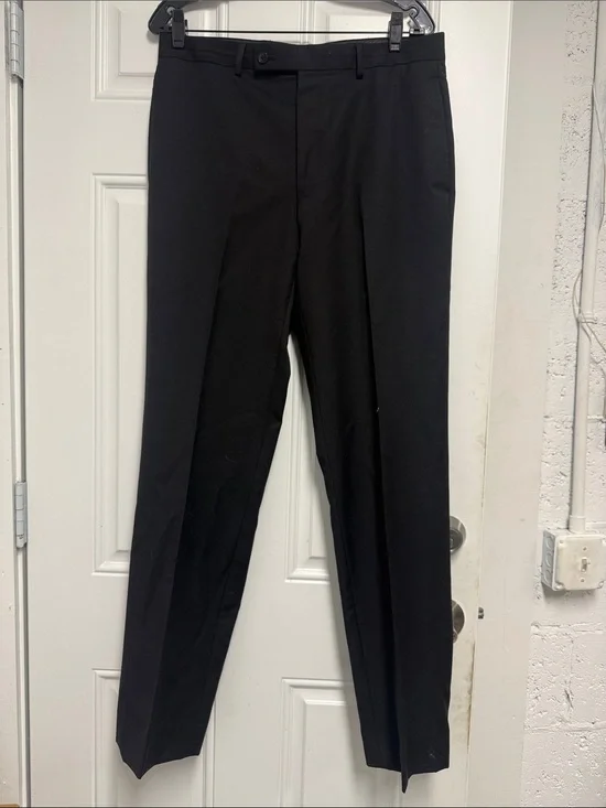 Men's Black Dress Pants - Classic Tailored Fit - Size 34R LIKE NEW