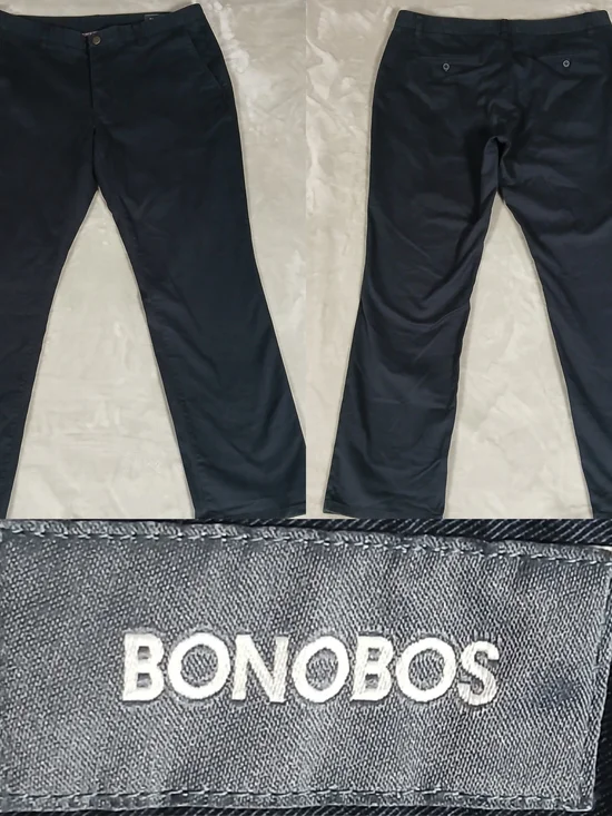 Bonobos Chino Pants 38x32 Men's Dark Navy Blue