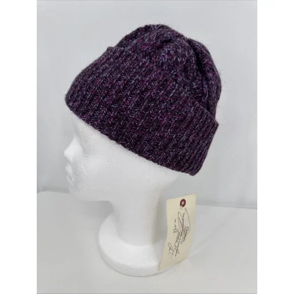 Gerard Darel x Marilyn Monroe Wool Sweater‎ Beanie - Purple Fuchsia RARE NEW