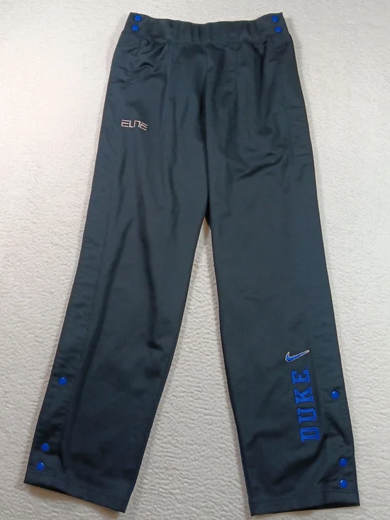 Vintage Nike Pants Mens Large Black Elite Breakaway Tear Away Duke University