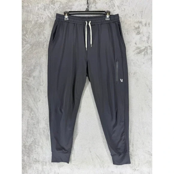 Vuori Mens Sunday Performance Jogger Black Tapered Sweatpants V416 Large