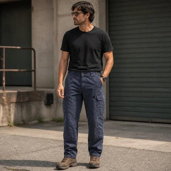 5.11 Tactical Mens Cargo Pants‎ Navy Blue Utility Work Trousers 32 x 29