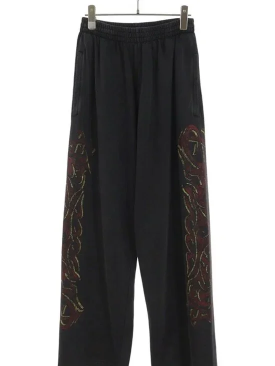 Balenciaga Art Print Sweatshirt Baggy Long Pants