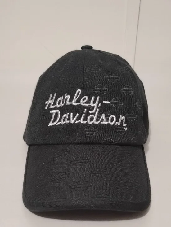 Harley-Davidson Black Cap with White Script Logo