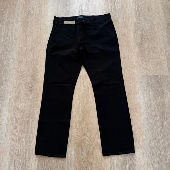 J.Crew 770 Straight-Fit Tech Pant Mens 34x30 Black Stretch 5-Pocket BW477 NWT