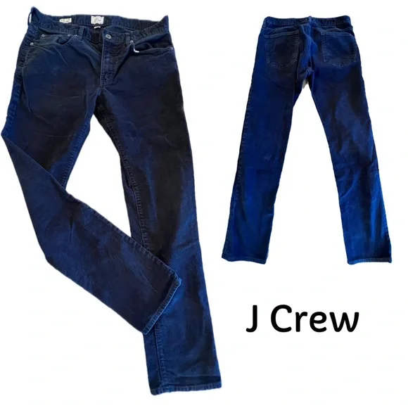 J. Crew Corduroy Navy/Black Pants Style 484 W32 L32