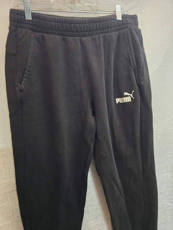 Puma  Black Logo Sweatpants