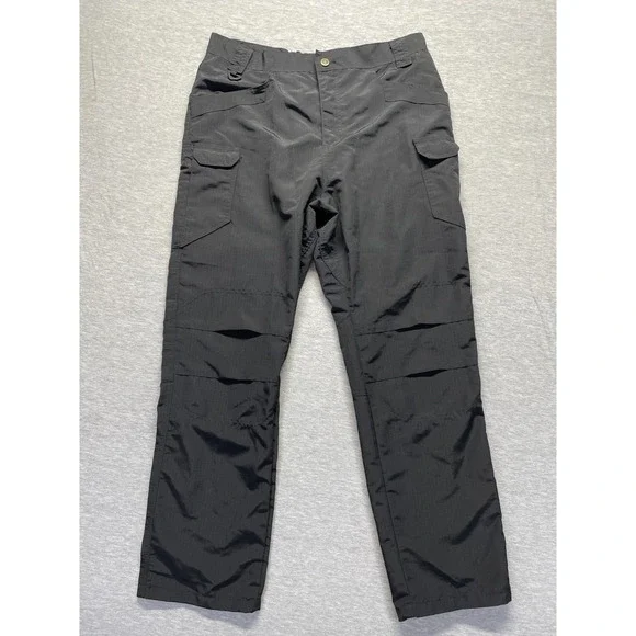 Tactical Series Cargo Pants Mens 2XL Black Flex-Tac Casual Workwear Straight Leg