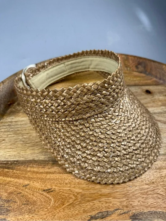 East West Natural Straw Sun Visor Beach Golf Tennis Resort Hat
