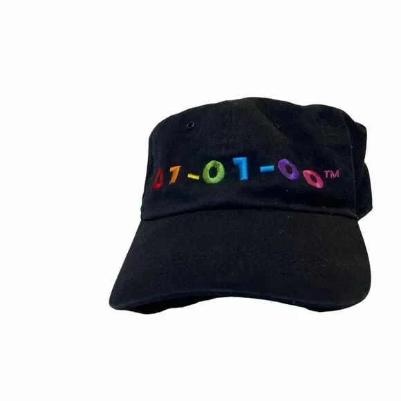 #4168 VTG Y2K 2000 embroidered Black baseball cap