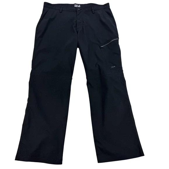 Huk Pant Mens 38 Black Performance Fishing Outdoor Athletic Pocket Outdoor 40x31