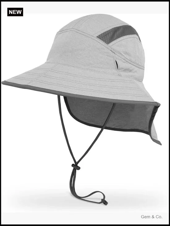 UPF 50+ Sun Hat with Neck Cape - Men Women Adjustable Mesh