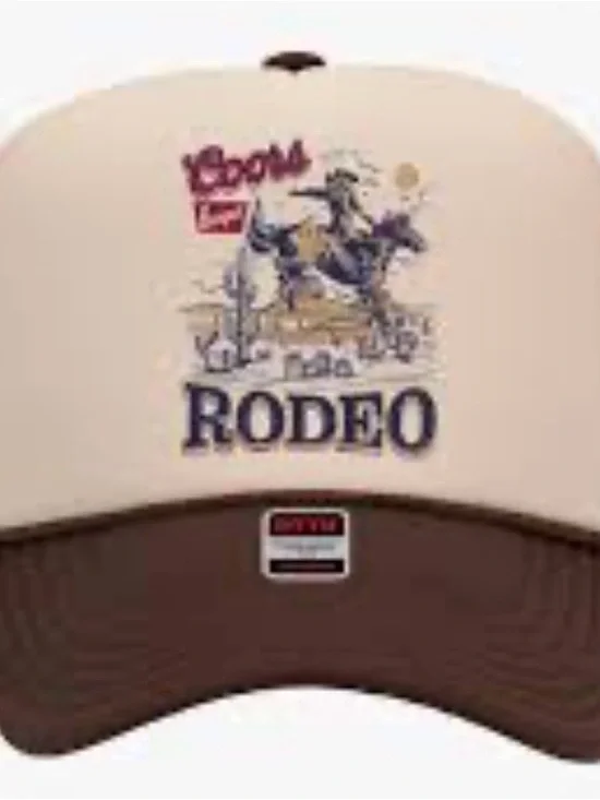 Rodeo Beige and Brown Trucker Cap