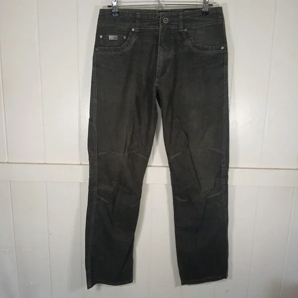 Kuhl Revolvr Lean Pants Mens 31x30 Charcoal Grey Uberkuhl Hybrid Fabric