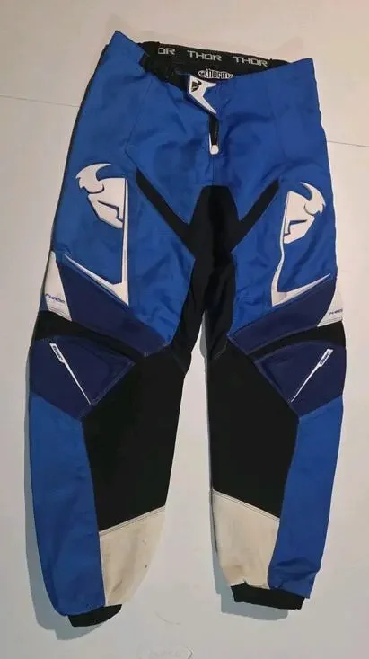Thor Core Thor MX Motocross Motorcycle Pants 2007 Size 32 Blue & White