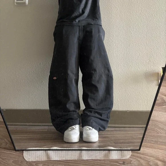 Vintage Y2K/2000s Baggy Black Dickies Loose Fit Skater Style Pants! 36x31