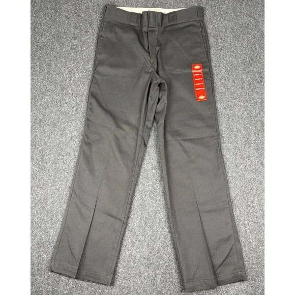 Dickies 874 Original Fit Flex Work Pants Charcoal Gray 33x30 NWT 11874BK