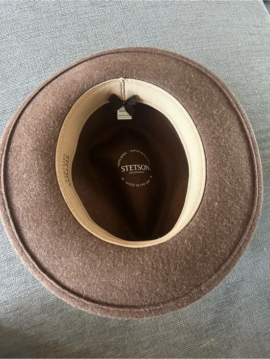 Stetson Crushable Wool Felt Fedora - Brown