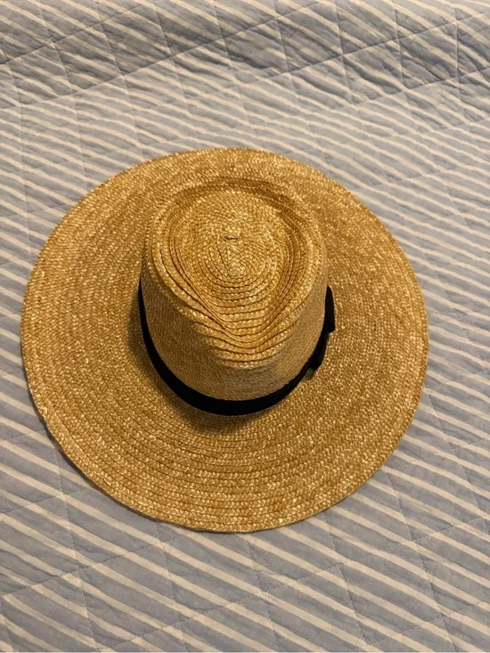 Brixton Straw Sun Hat with Black Band - Natural